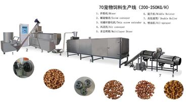 Extrusor del alimento para animales de la categoría alimenticia SS201 250KW 800KG/H