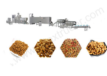 Seco trituraron la cadena de producción de la maquinaria del extrusor del alimento para animales para el perro/el gato/los pescados
