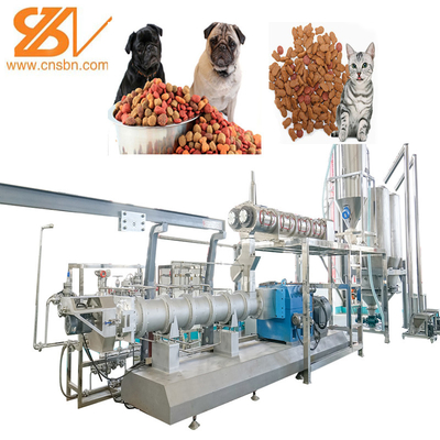 Máquina de Cat Food Fish Feed Processing del perro de la máquina del alimento para animales de la t/h del gran escala 1 - 3