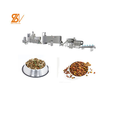 Máquina de fabricación de alimentos para perros totalmente automática de acero inoxidable con control PLC