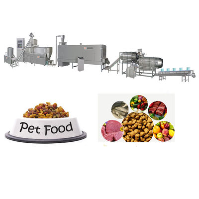 Línea de producción de alimentos secos para mascotas de acero inoxidable eficiente en energía
