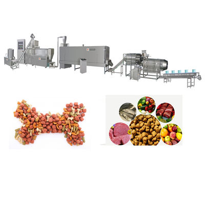 Máquina automática de procesamiento de alimentos para perros, línea de producción de alimentos para gatos duradera