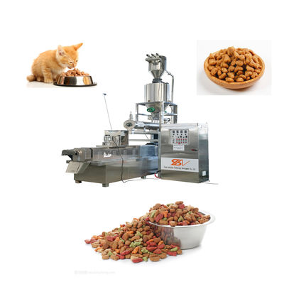 Fácil planta de procesamiento de alimentos para mascotas de alta automatización Rendimiento estable