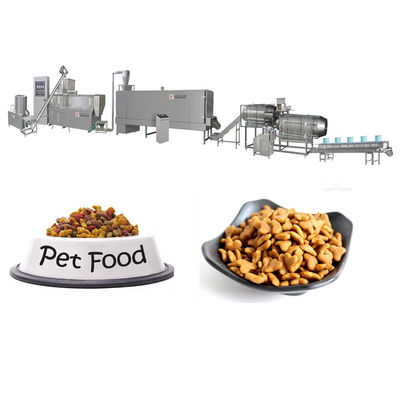 201 Acero inoxidable línea de alimentación para mascotas, máquina extrusora de comida para perros de bajo ruido