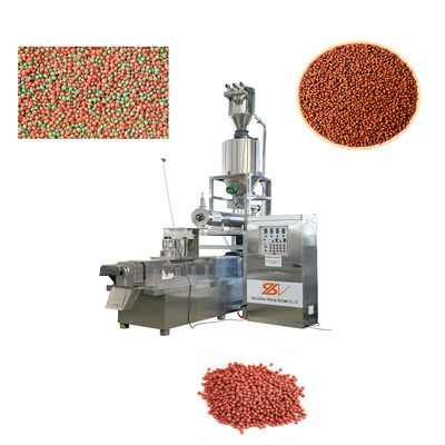 Máquina de procesamiento de alimentos para peces totalmente automática Extrusora línea 380v / 50hz Voltagem