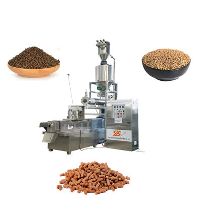 Fabricación de alimentos para peces de doble tornillo Maquinaria de procesamiento de alimentos para mascotas 201 Inoxidable
