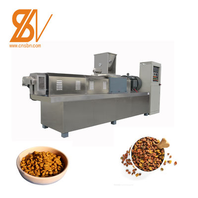 Máquina de extrusión automática de doble tornillo para la producción de alimentos terminados para mascotas