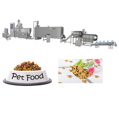 Línea de procesamiento de extrusores de alimentos para mascotas para perros y gatos de 500-600 kg/h en seco