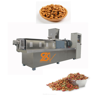 Línea de procesamiento de alimentos para mascotas totalmente automática para perros, gatos y gatos de gran capacidad 500-1000 kg
