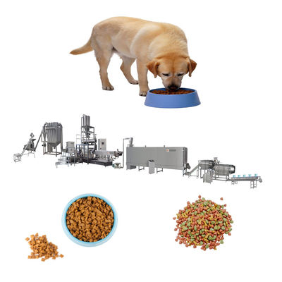 Máquina de elaboración de pellets de alimentos para perros para mascotas totalmente automática de alta velocidad con motor Siemens