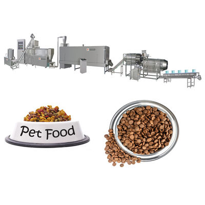 Máquina de elaboración de pellets de alimentos para perros para mascotas totalmente automática de alta velocidad con motor Siemens