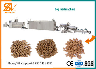 Equipo de extrusión de alimentos para mascotas de doble tornillo flexible de 200-250 kg/h