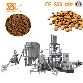 Línea de procesamiento de alimentos para mascotas totalmente automática para perros, gatos y gatos de gran capacidad 500-1000 kg