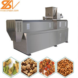Equipo de extrusión de alimentos para mascotas de doble tornillo flexible de 200-250 kg/h