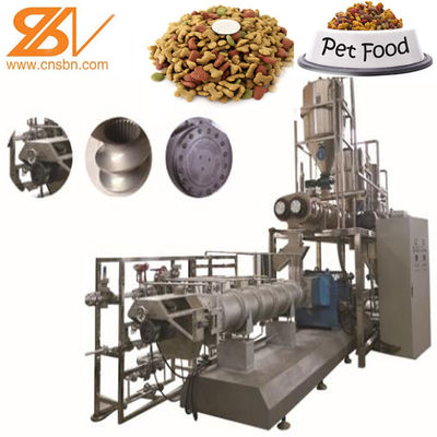 Máquina de extrusión para la línea de procesamiento de alimentos para animales de compañía de 2-3 t/h