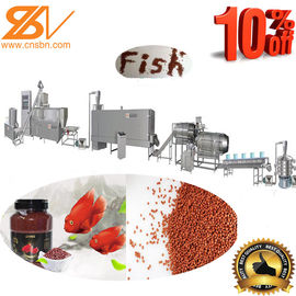 Máquina de procesamiento de alimentos para peces totalmente automática Extrusora línea 380v / 50hz Voltagem