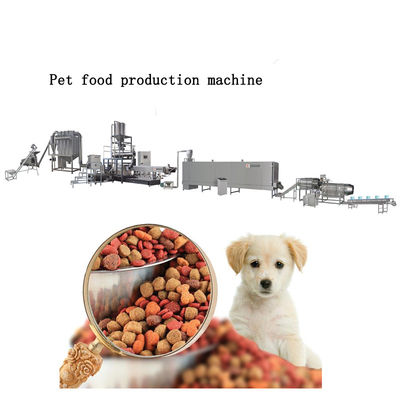 Línea de producción totalmente automática de equipos para perros de compañía de 500 kg/h