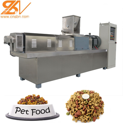 Máquina de fabricación de alimentos para perros totalmente automática de acero inoxidable con control PLC