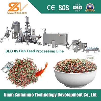 SLG65 Máquina de extrusión flotante de piensos para peces / Ss Planta flotante de fabricación de alimentos para peces