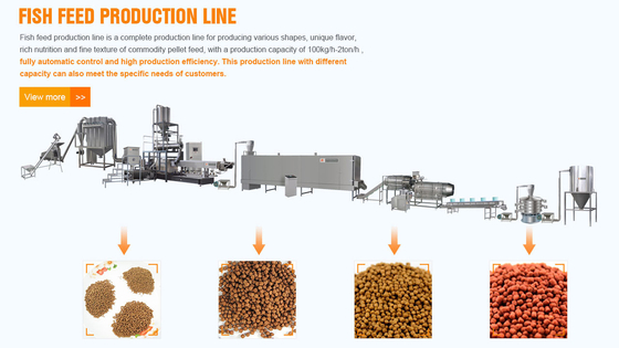Procesamiento automático de alimentos para peces de la harina de fabricación de la máquina de acero inoxidable