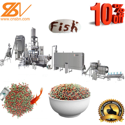 Línea de producción de extrusores automáticos para la fabricación de alimentos para peces con tecnología avanzada