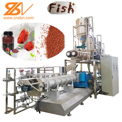 Automotriz ABB Inverter Camarón de pescado máquina de alimentos 500kgh Línea de producción de piensos de capacidad