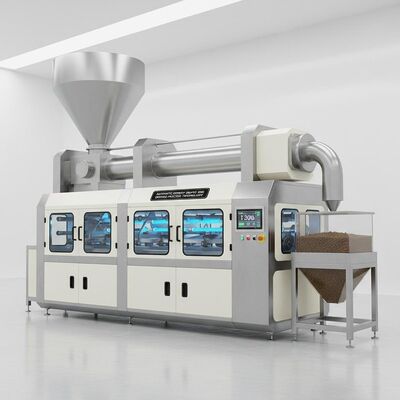 Máquina de alimentación para mascotas de 1200 kg que incorpora tecnología automática de proceso de secado de ahorro de energía para mayor eficiencia