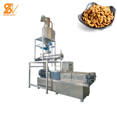 Línea sacada seca de acero de la producción alimentaria del perro 110kw de Staineless