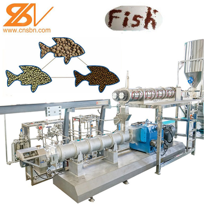 los pescados del camarón de la Tilapia del siluro del acuario 1-3t/H alimentan el extrusor de la máquina de proceso